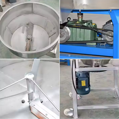 Mezclador de polvo de acero inoxidable de grado alimenticio (100-300 kg)