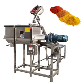 Mezclador de polvo industrial de pala de arado, acero inoxidable